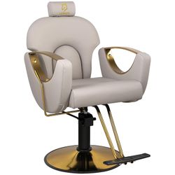 Barber Chair Salon Chair Hydraulic Reclining Barber Chairs 360 Degrees Rolling Swivel Hair Styling Chair Cutting Chairs Salon Shampoo Equipmen - Grey