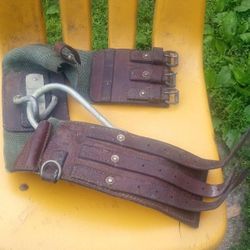 Safe Belt, Part Leather, Max Size 32. Harness.