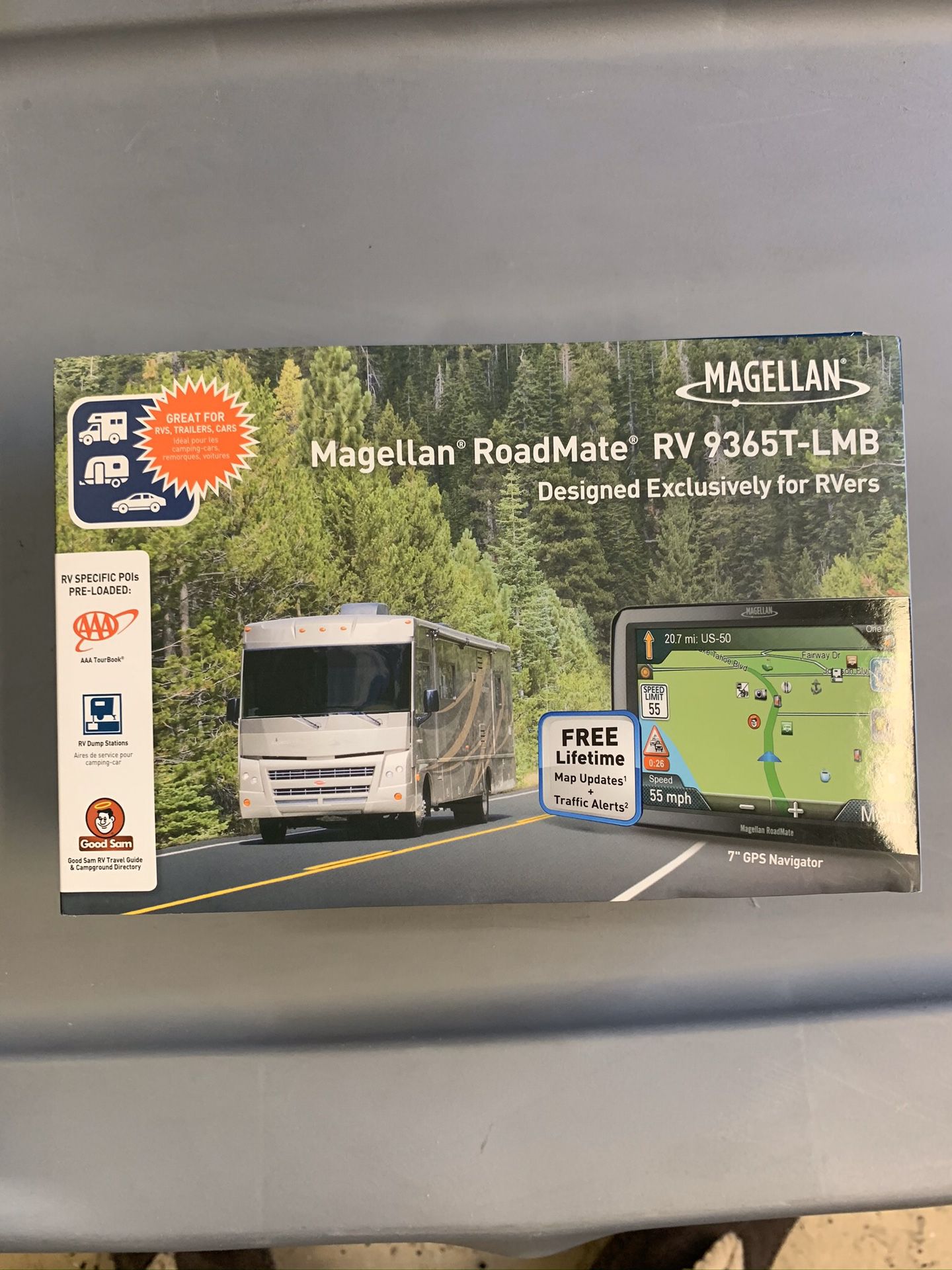 Magellan RV9365T-LMB Roadmate 7inch RV GPS Navigator