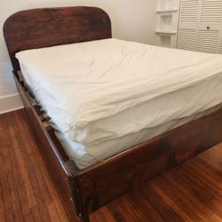 Full Size Handmade Wood Bedframe