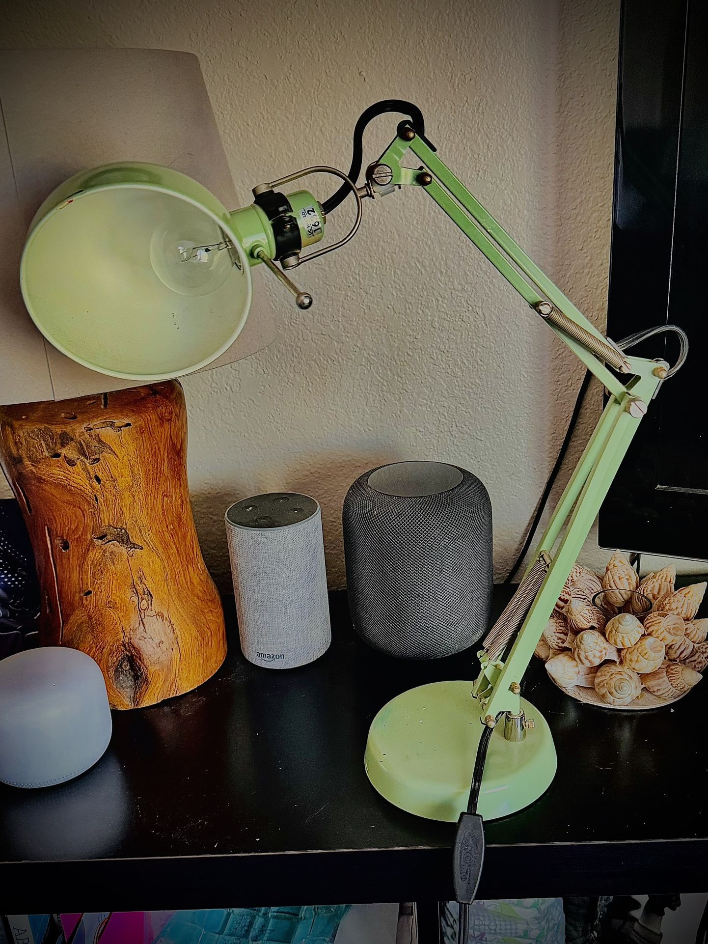 IKEA Forsa Table / Desk Lamp, mint green, with light bulb Like New