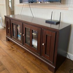Solid Wood TV Stand Media Cabinet 