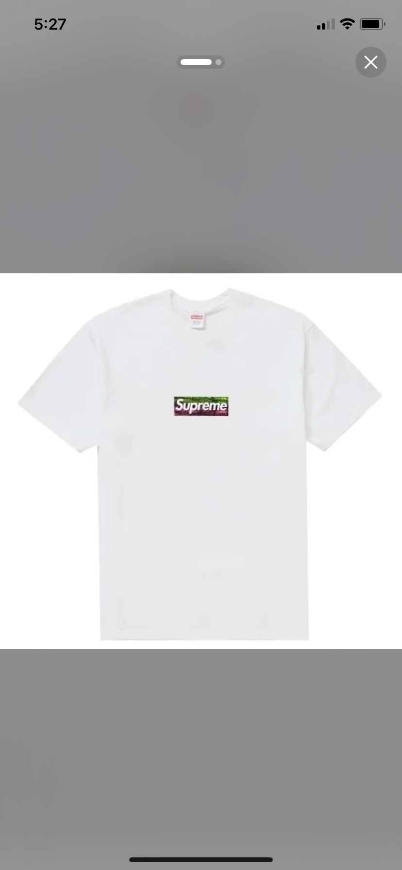 Supreme Box Logo LA Relief Shirt Size Medium