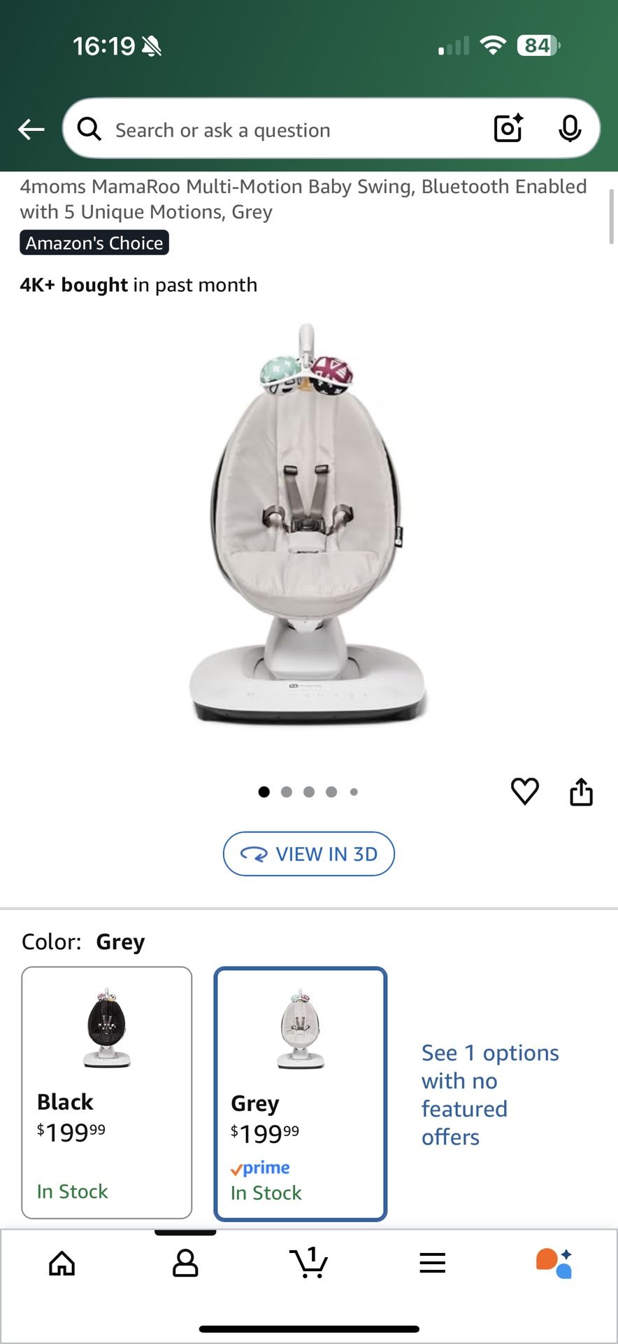 4moms Mamaroo Baby Swing