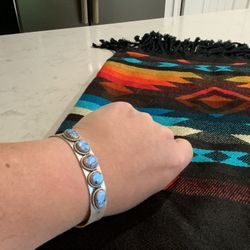 Handmade Golden Hills Sterling Silver Cuff