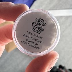 Hair Coutour 200 Pieces Aluminum Tube Locks 3.5mmx2.6mm