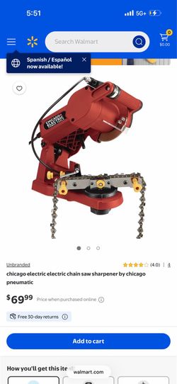 Like new electric chain saw sharpener