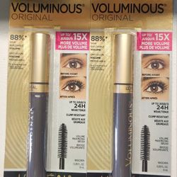 (2) L'Oreal Voluminous Mascara, (305) Black