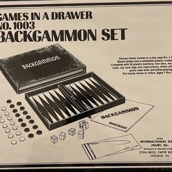 Vintage Backgammon Set Brand New (unopened)