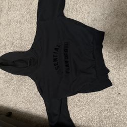 Black Essentials Hoodie 