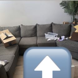 Grey Sectional Couch/sofa  $550