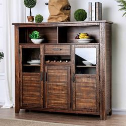 Brand New Rustic Distressed Dark Oak Server