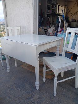 Table and 2 chairs