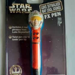 Star Wars Luke Skywalker Way Cool Sounds FX Pen ,VTG 1997 New In Package