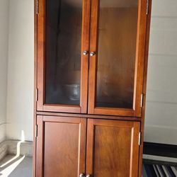 Cabinet Bookshelf Glass door, like new