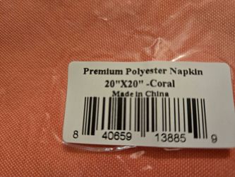 Premium Polyester Napkin 20x20 Coral