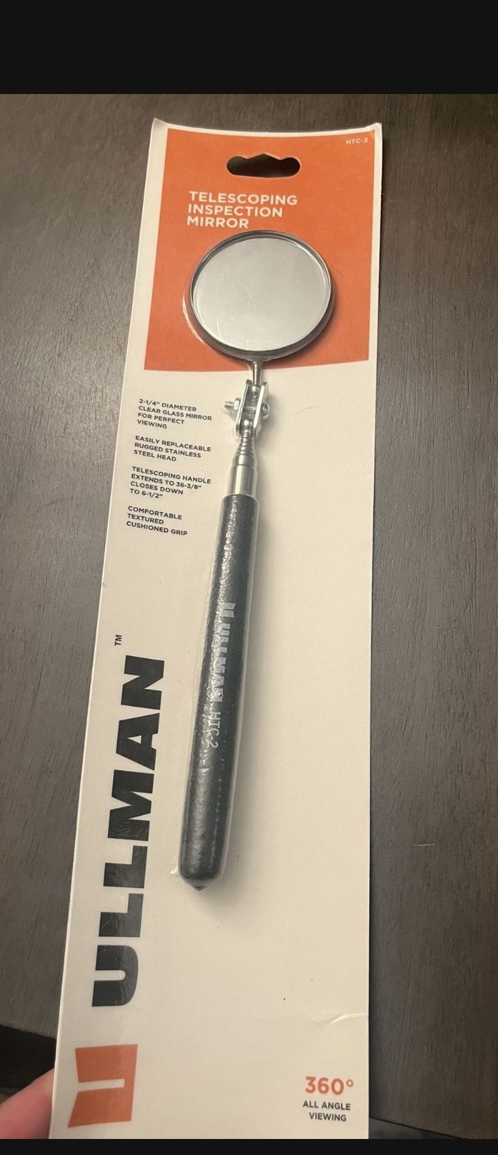 Telescoping Mirror - New - Fathers Day Find!