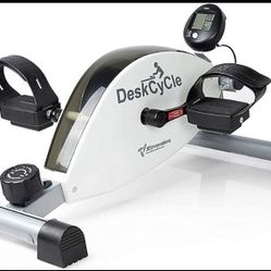 ejercitador de pedal de bicicleta, Gym, ejercitador de escritorio color blanco
