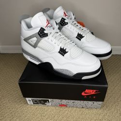PRICE FIRM Air Jordan 4 Retro White Cement Basketball Shoes (Men’s Size 12)