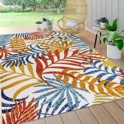 Summer Multi-color leaves Outdoor Area Rug

I#1440