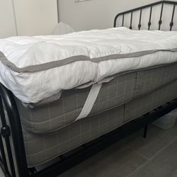 Full Size Bed Frame, Mattress, Box Spring