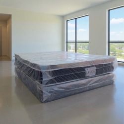 Queen Pillow Top Mattress Set $209 | Brand New
