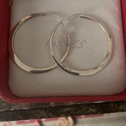 Sterling handcrafted 40mm Endless Hoop Earrings