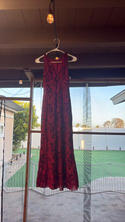 Women’s red dress, size medium