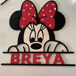 Mickey, Minnie Name Personalization