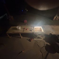 Flower pot bench With Led Lights