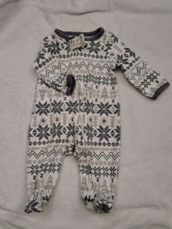 Newborn snowflake pjs