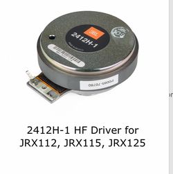JBL 339013-001X JBL 2412H-1 HF driver