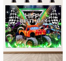 Monster truck back drop