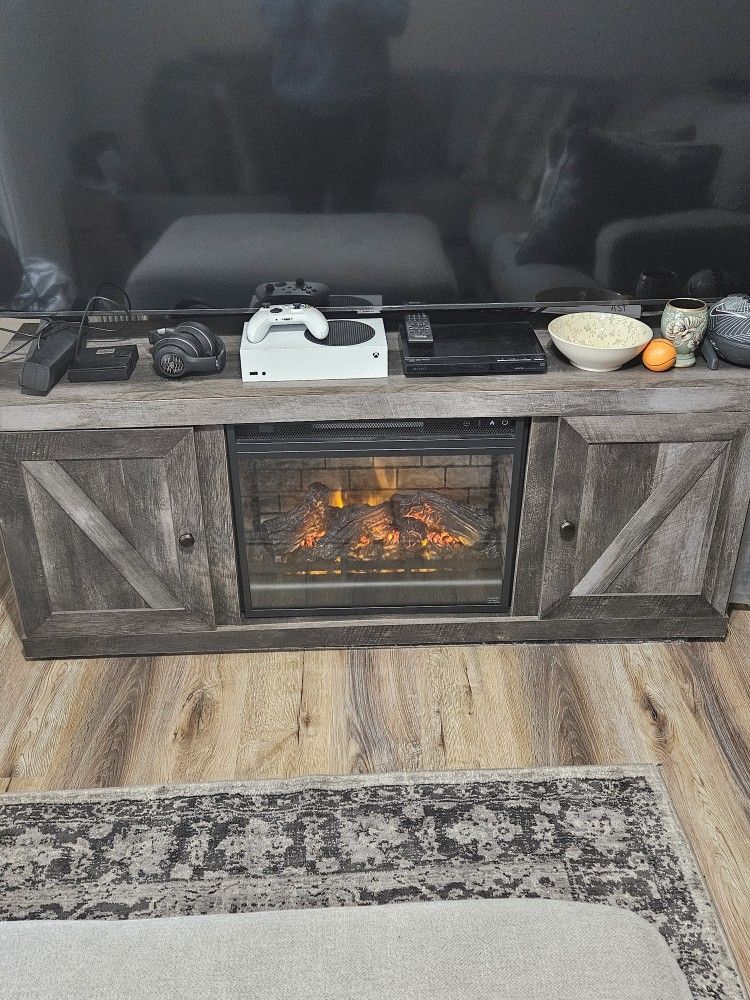 TV Stand w/ Fireplace