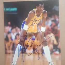 Michael Cooper Signed Picture