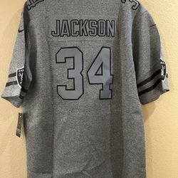 Bo Jackson Raiders Silver Jersey New Size XL