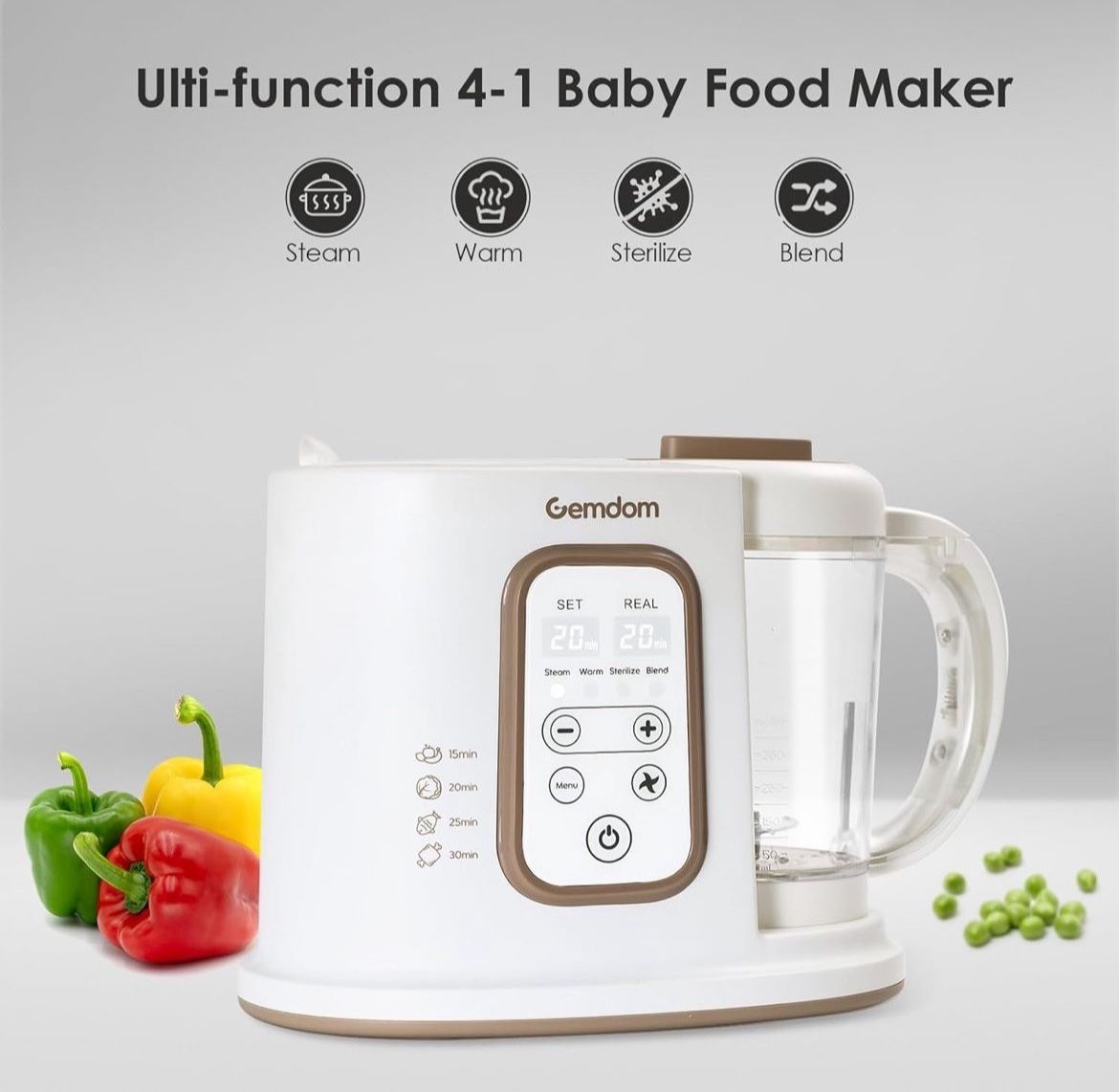 Multi-function Baby Food Maker NEW 4.5 Cup Baby Food Processor