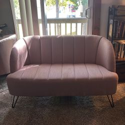 Blush Pink Love Seat