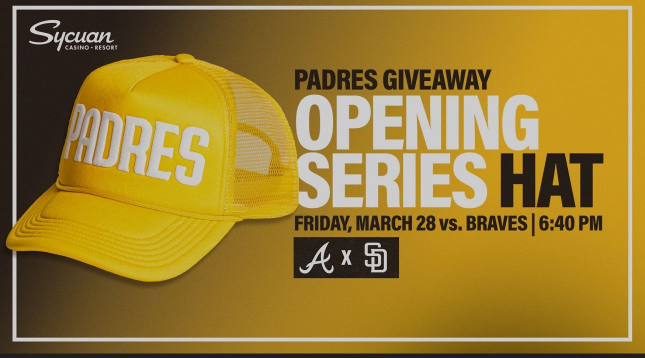 OPENING DAY WEEKEND : Padres Vs Braves FRIDAY (3/28)