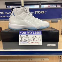Jordan 11 Retro- Legend Blue $149
