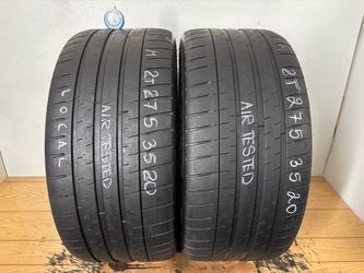 2 tires 275 35 20 Michelin pilot sport 4s no repairs