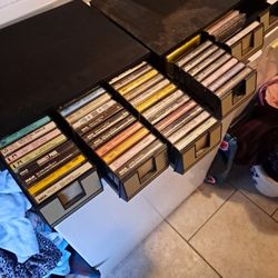 2 Bins Of Vintage Cassettes Collectible 