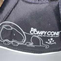 All Four Paws Comfy Cone Pet Cone for Dogs, Cats, X-Small, Black - Comfortable Soft Dog Cone Collar Alternative for After Surgery, Wound Care