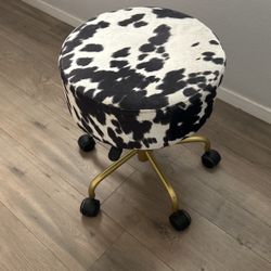 Pier 1 Cushioned Rolling Stool