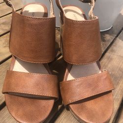 Beautiful Brown Wedges Shoes 