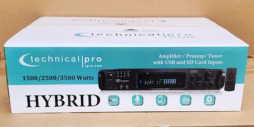 Professional Rack Mount Amplifier 1500 Watts USB Mp3 Auxiliary Bluetooth SD Microphone Input Echo Surround Sound H1502URBT 🚨 No Credit Needed 🚨