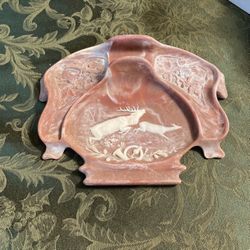 Vintage Carved Stone Valet Desk Organizer