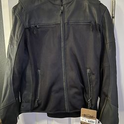 Street and steel.leather and mesh men’s xl jacket