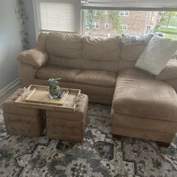 L Pull out Bed Sectional 
