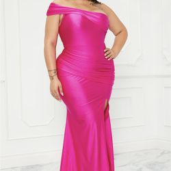 Hot Pink Formal Dress Size Xl